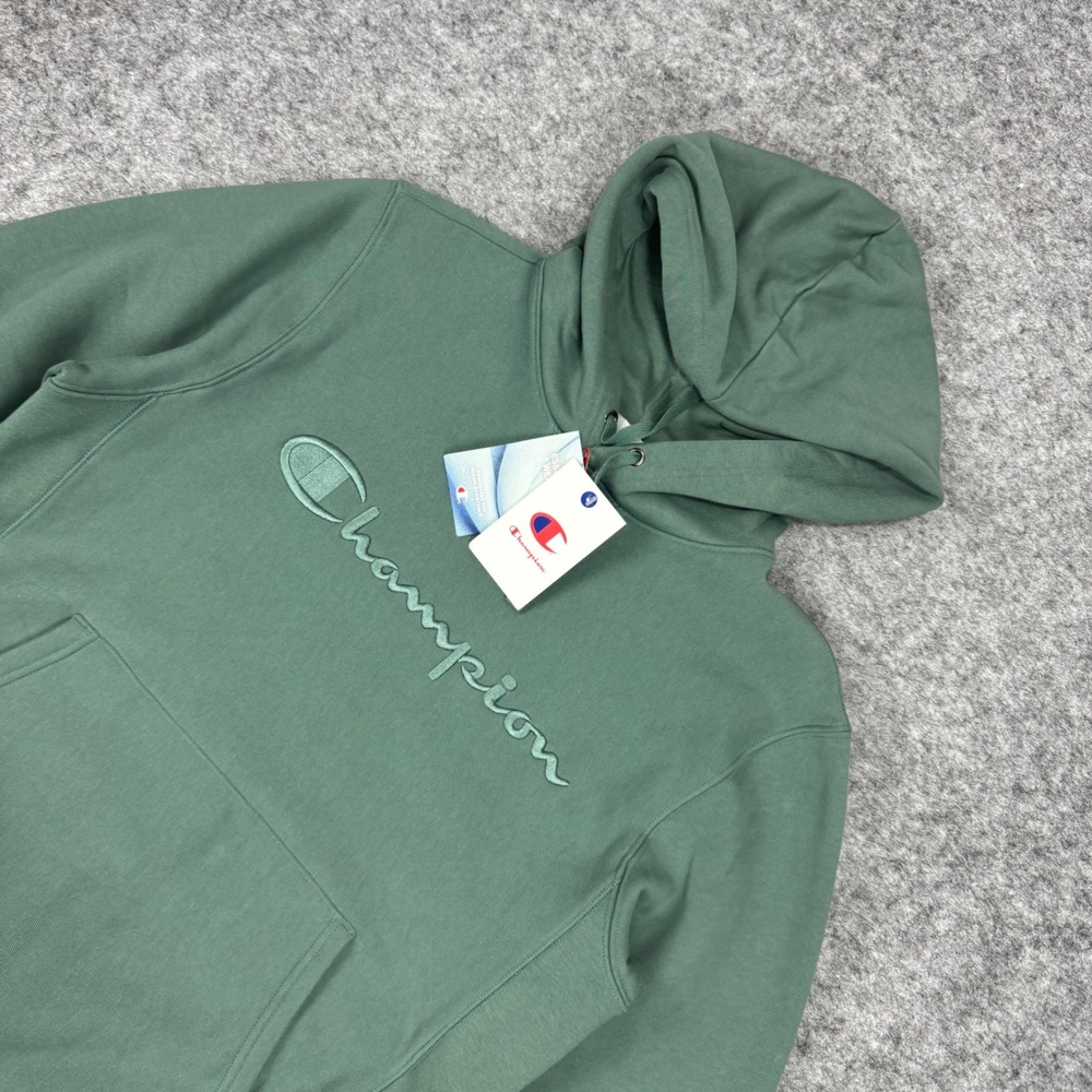 Champion Iconic Pullover Hoodie Dark Forest‎ Green CPU000FH01010 Mens Small NWT